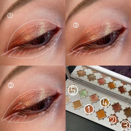 リトルエンジェル12色アイシャドウパレット/FlowerKnows/アイシャドウパレットを使ったクチコミ(2枚目)