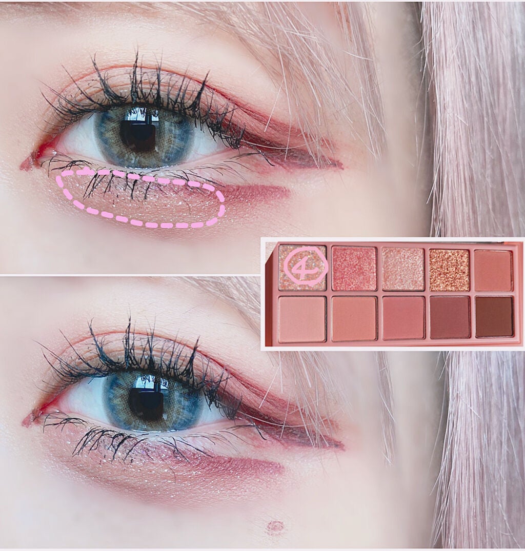 ベターザンパレット/rom&nd/アイシャドウパレットを使ったクチコミ(4枚目)