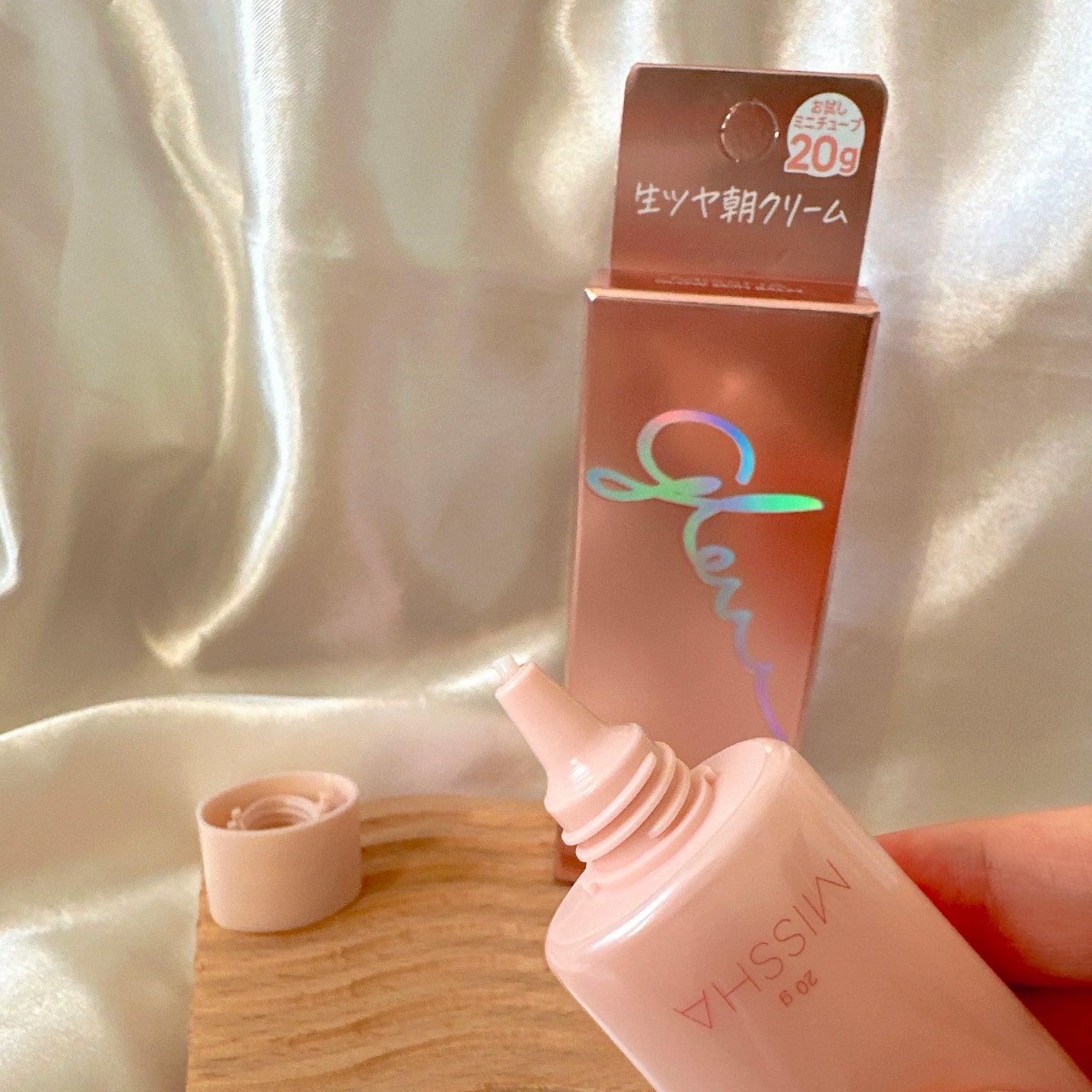 めるᙏ̤̫͚𓍯フォロバ on LIPS 「〖MISSHA〗韓国コスメMISSHAの生ツヤ朝クリームミシャ..」(2枚目)