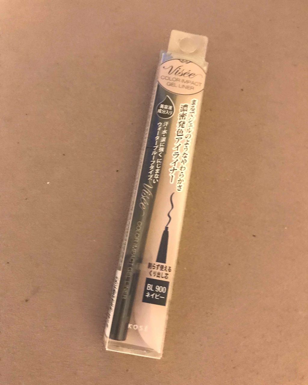 カラーインパクト ジェルライナー BL900 ネイビー/Visée/ジェルアイライナーを使ったクチコミ（3枚目）