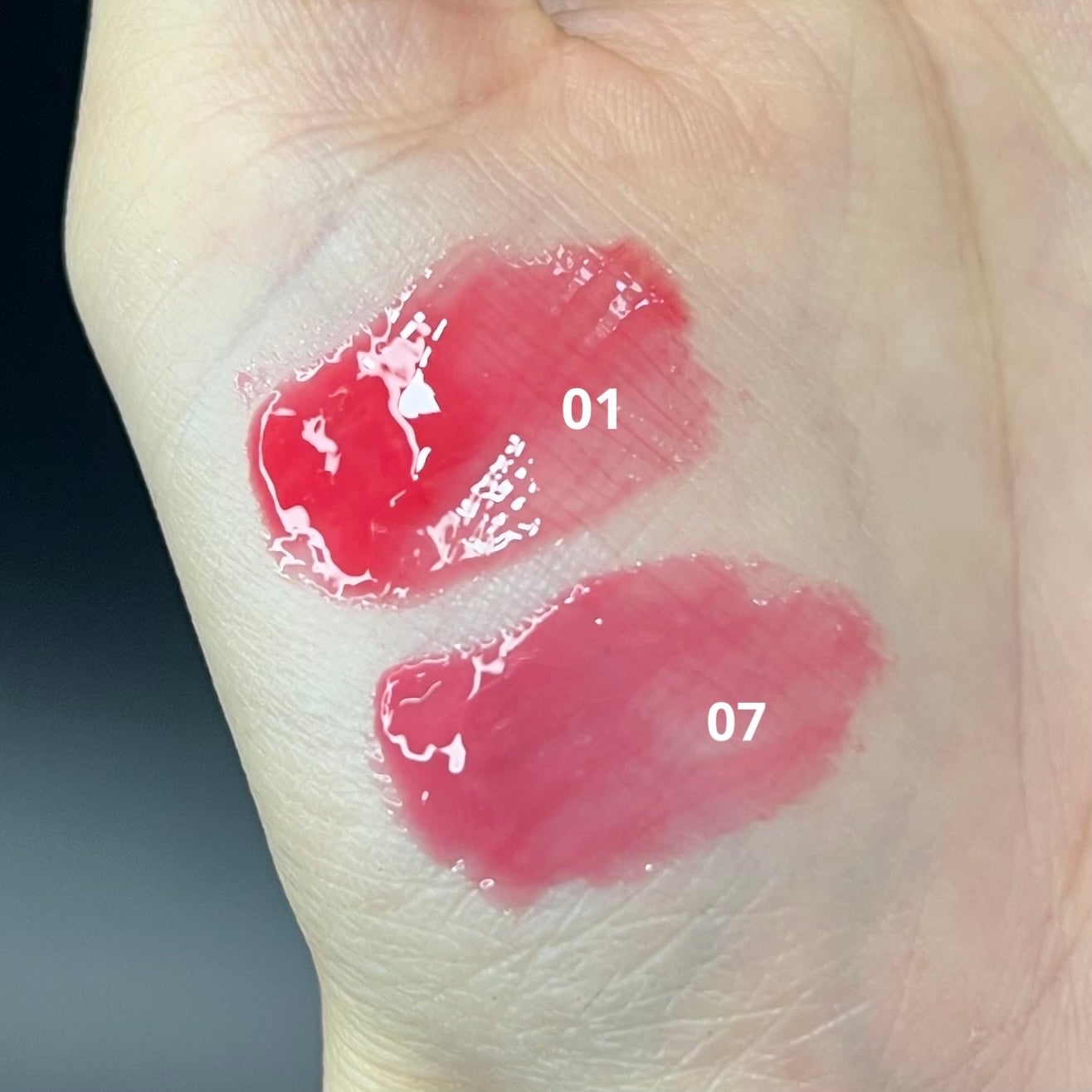 GLOWY TINT BALM/AOU/リップグロスを使ったクチコミ(2枚目)