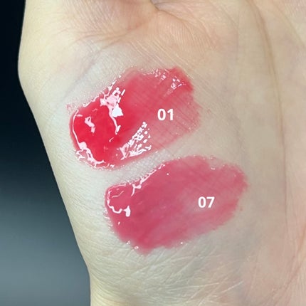 GLOWY TINT BALM/AOU/リップグロスを使ったクチコミ(2枚目)