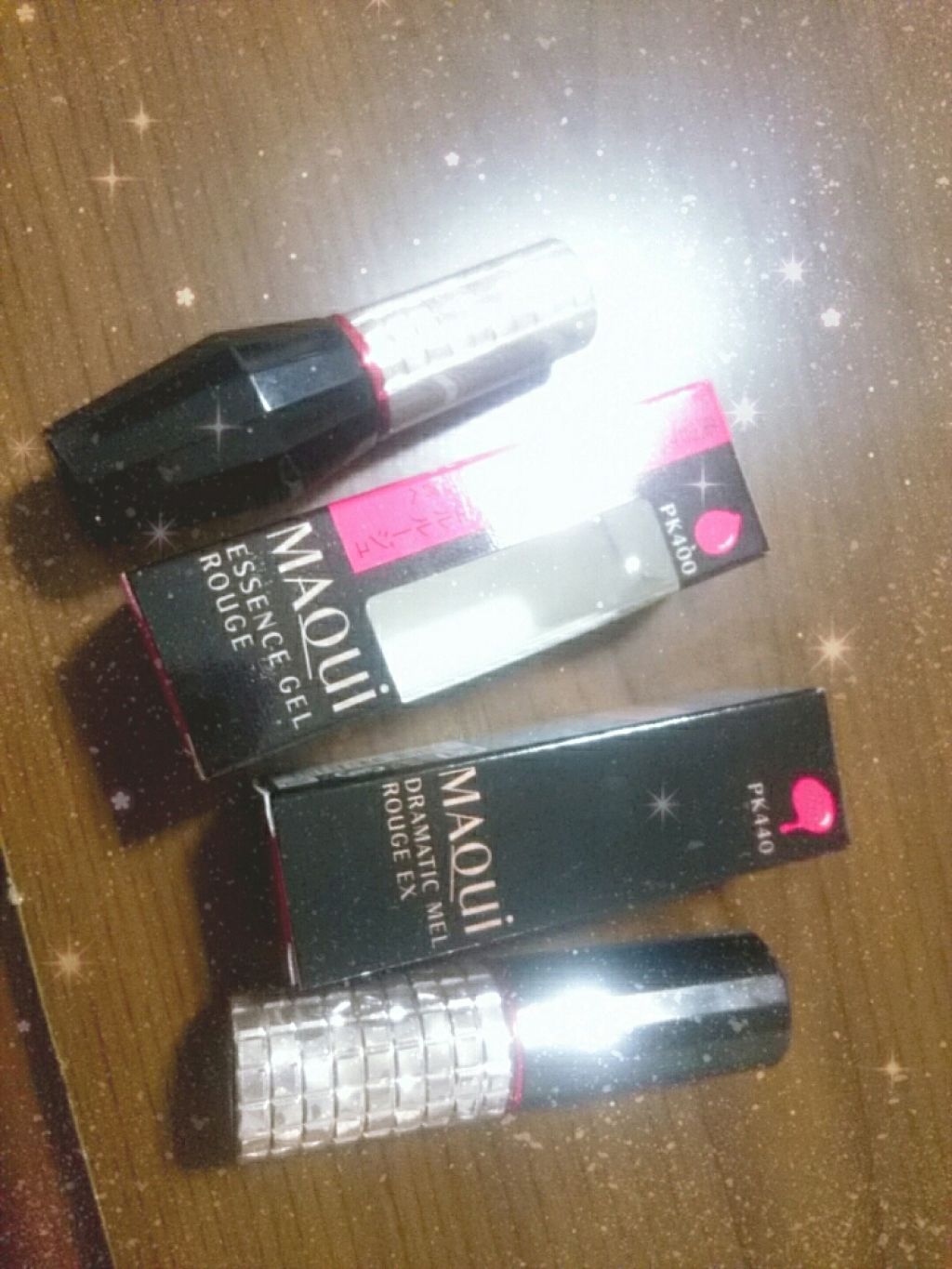 エッセンスジェルルージュ PK400/マキアージュ/リップグロスを使ったクチコミ（1枚目）