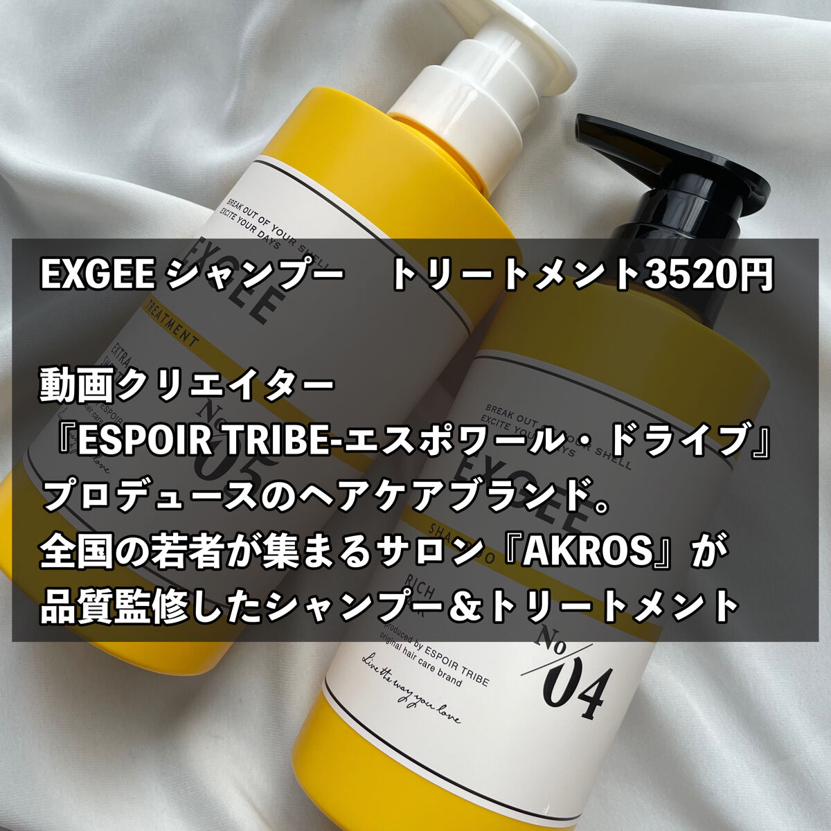 エグジー シャンプー／トリートメント/EXGEE/市販シャンプーを使ったクチコミ（2枚目）