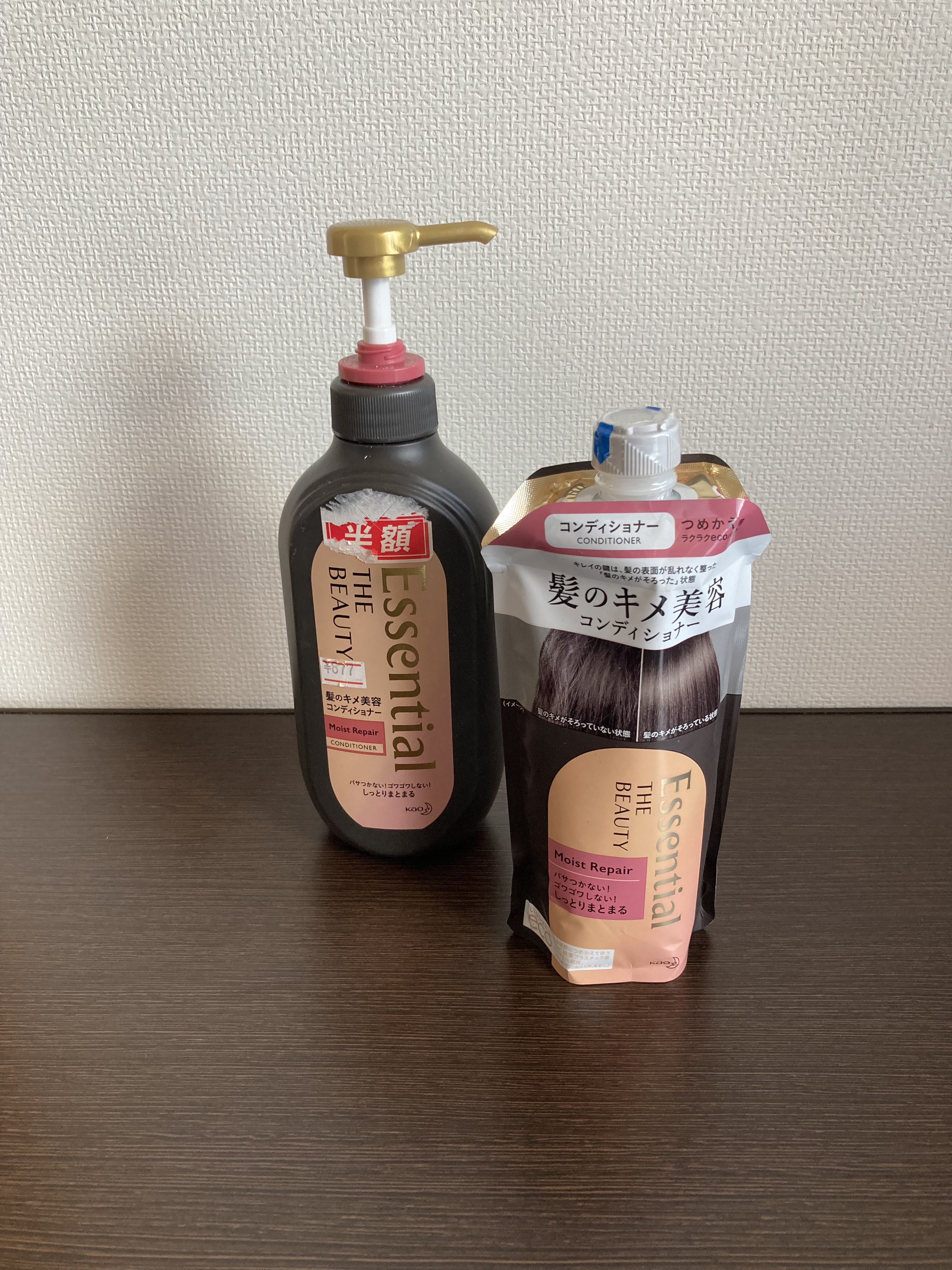 THE BEAUTY 髪のキメ美容シャンプー／コンディショナー＜モイストリペア＞	 コンディショナー（詰め替え用）/エッセンシャル/市販シャンプーを使ったクチコミ（1枚目）