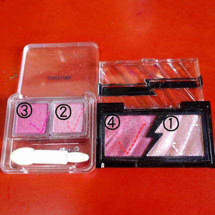 ツイン カラー アイシャドウ/ちふれ/アイシャドウパレットを使ったクチコミ(2枚目)