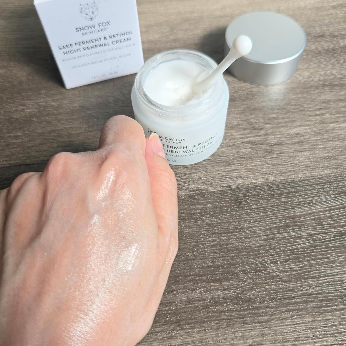 SAKE ナイトクリーム/SNOW FOX SKINCARE/フェイスクリームを使ったクチコミ(5枚目)