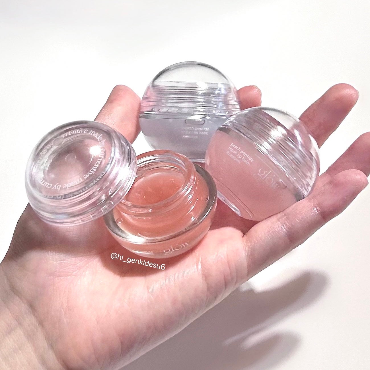ピーチペプチドリップバーム/glow/リップバームを使ったクチコミ(8枚目)