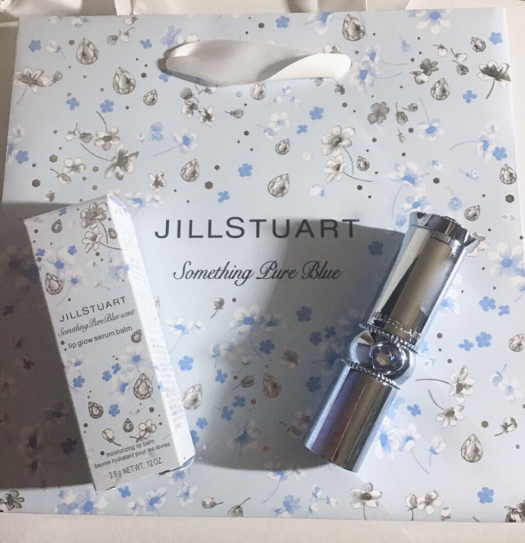 サムシングピュアブルー リップグロウ セラムバーム/JILL STUART/リップバームを使ったクチコミ（1枚目）
