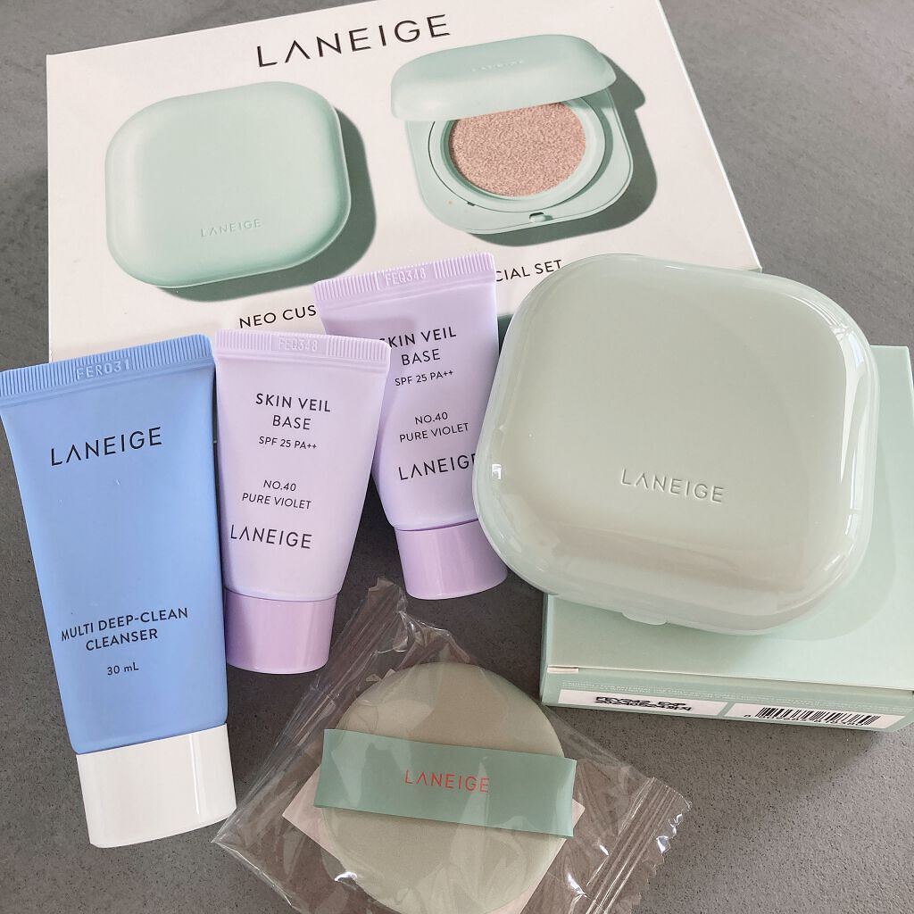 ネオクッション マット/LANEIGE/クッションファンデーションを使ったクチコミ(2枚目)