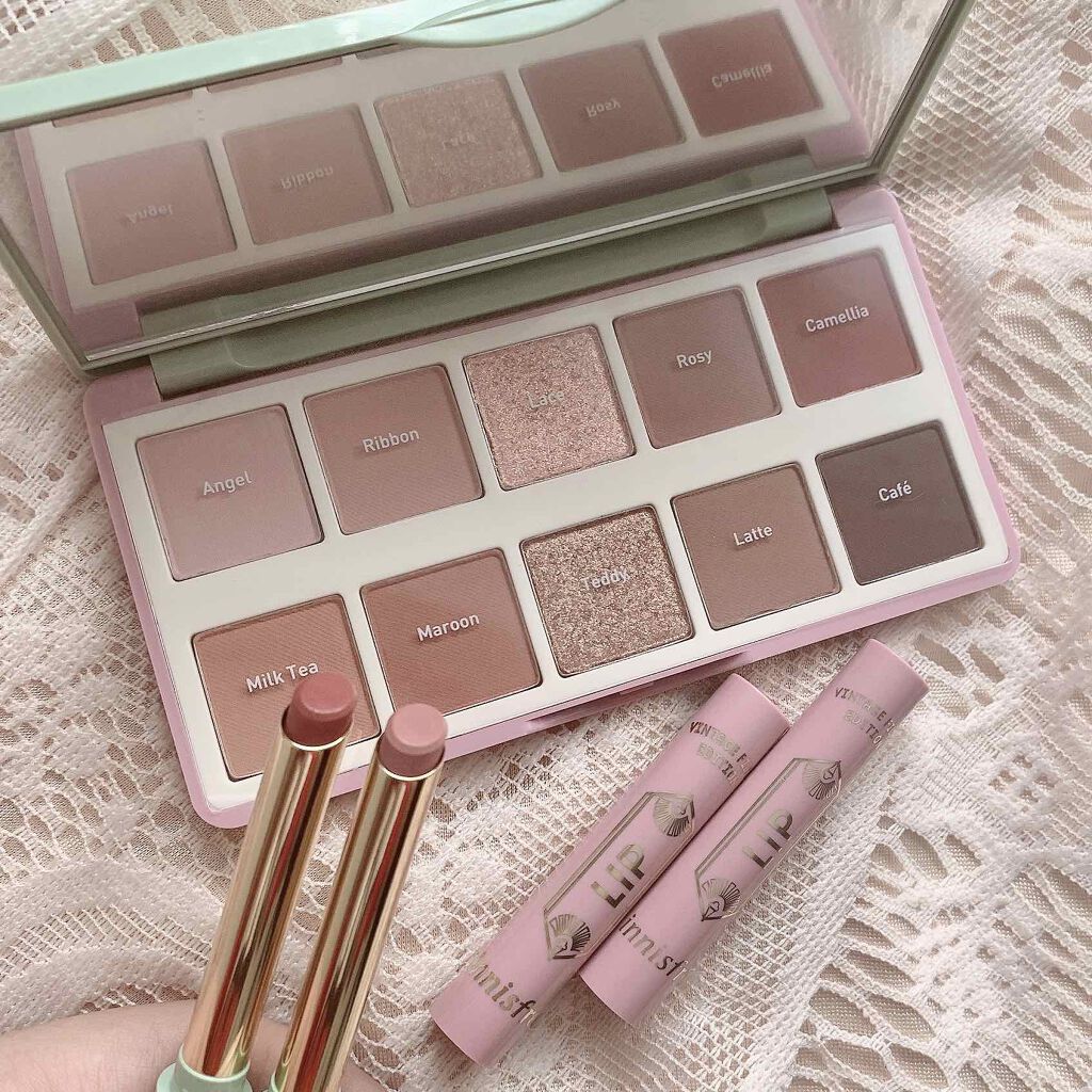 スマッジ ブラー リップスティック Vintage Filter Edition/innisfree/口紅を使ったクチコミ(5枚目)