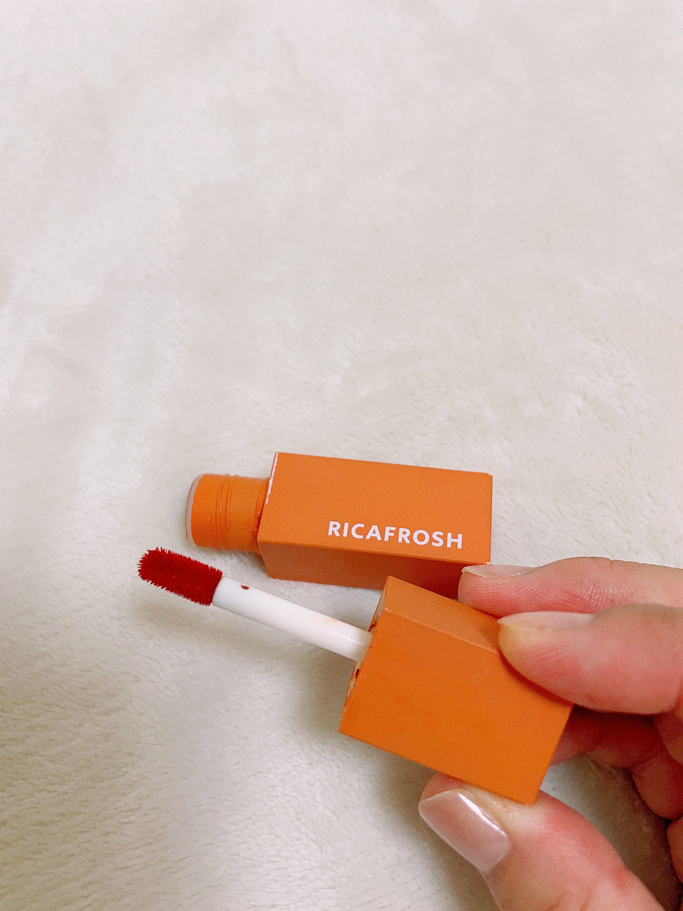 ジューシーリブティント/RICAFROSH/リップティントを使ったクチコミ（2枚目）