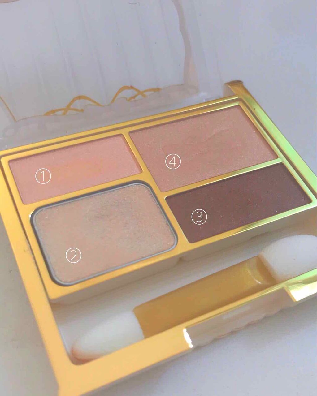 シャイニードルチェシャドウ/スウィーツ スウィーツ/アイシャドウパレットを使ったクチコミ（2枚目）