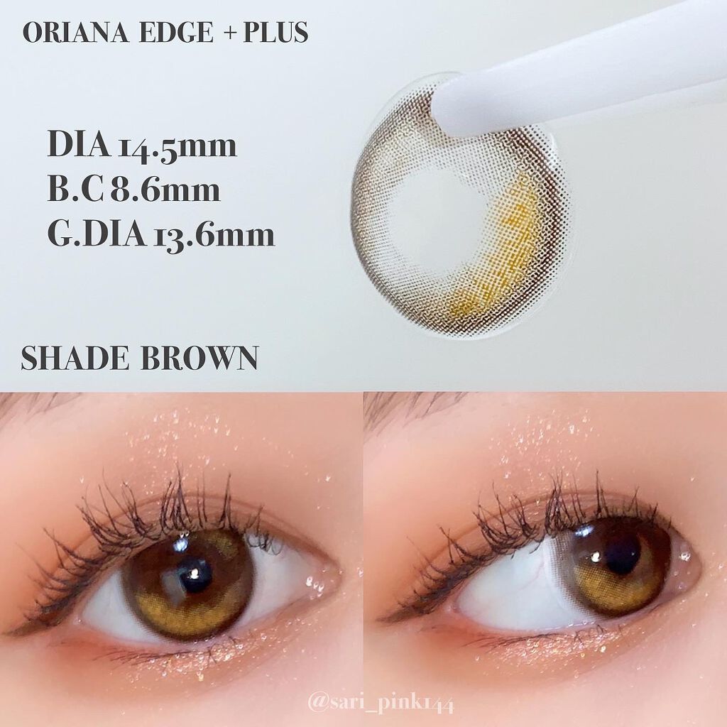 ORIANA EDGE+1DAY/蜜のレンズ/ワンデー（１DAY）カラコンを使ったクチコミ（2枚目）
