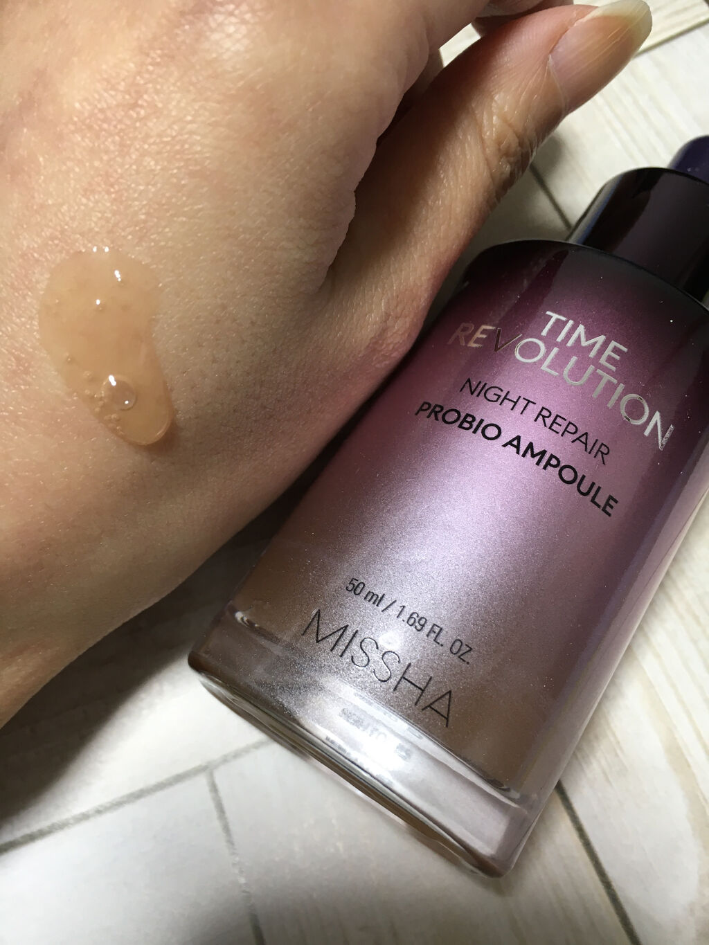 ミシャレボリューション／ナイト サイエンス エッセンス 5th/MISSHA/美容液を使ったクチコミ（2枚目）