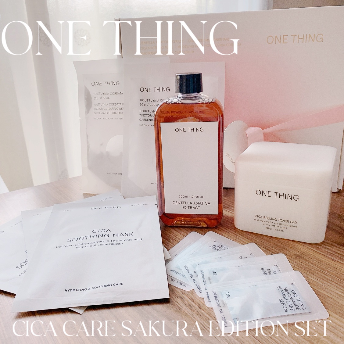 CICA CARE SAKURA EDITION SET/ONE THING/化粧水を使ったクチコミ（1枚目）