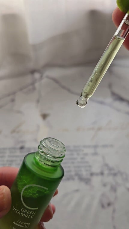 アリウル グリーンビタミンC トーニングセラム(アンプル)/Ariul/美容液を使ったクチコミ(2枚目)