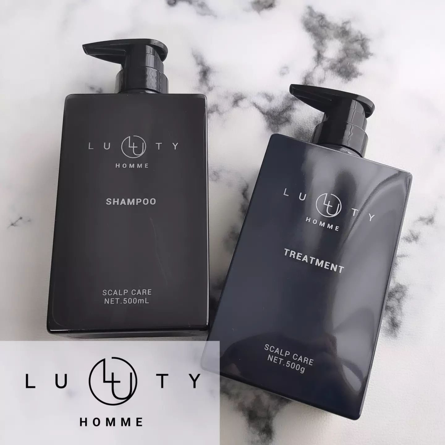 LUTY ルーティー オム シャンプー/トリートメントのクチコミ「＜LUTY HOMME ルーティー オム シャンプー＆トリートメント＞を愛用中♪

スカルプケ.....」（1枚目）