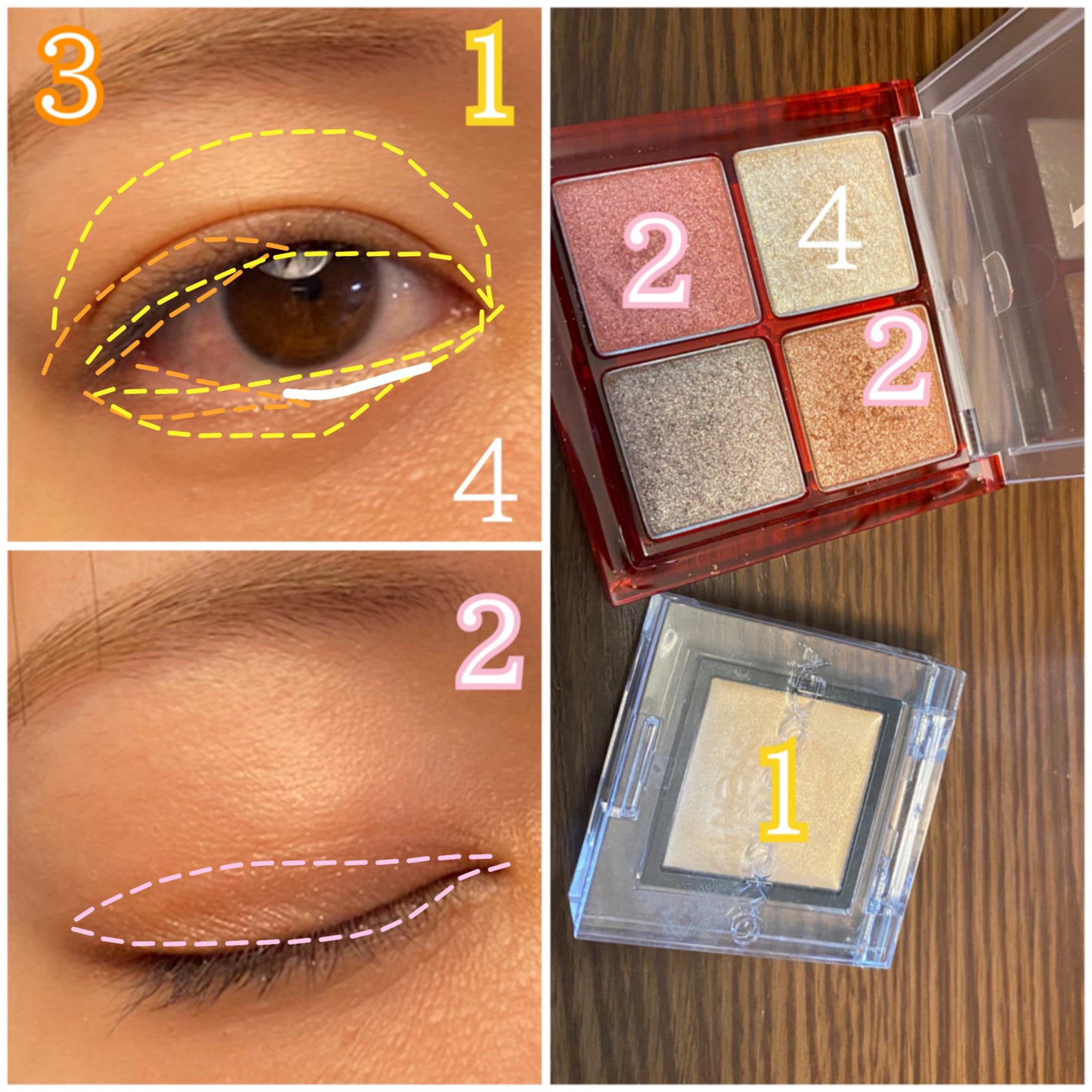 THE アイパレR/b idol/アイシャドウパレットを使ったクチコミ(3枚目)