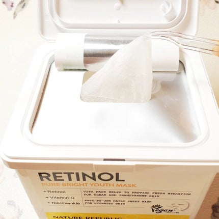 キューブマスク レチノール/ネイチャーリパブリック/シートマスク・パックを使ったクチコミ(4枚目)