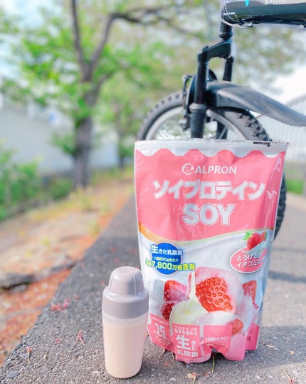 ソイプロテインいちごミルク風味/ALPRON/ソイプロテインを使ったクチコミ(8枚目)
