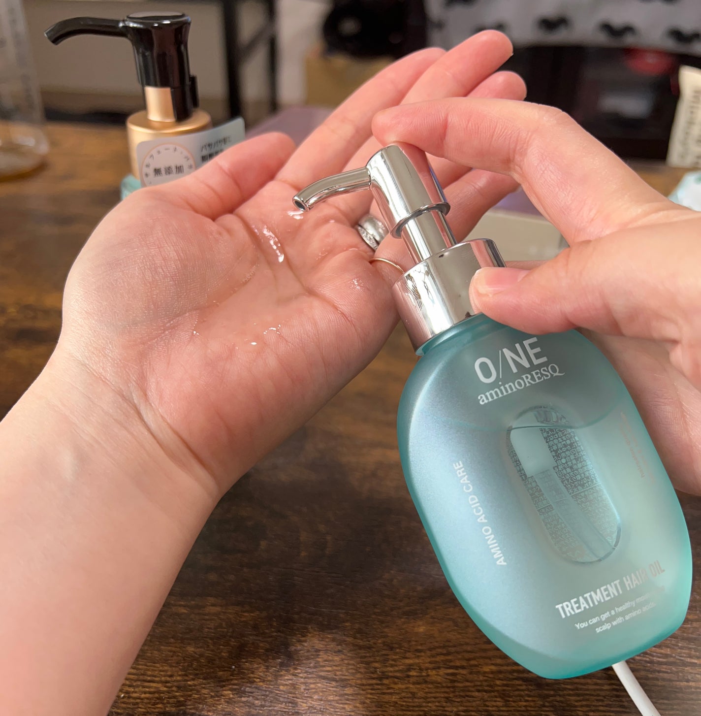 ワン アミノレスキュー トリートメントヘアオイル/アミノレスキュー/ヘアオイルを使ったクチコミ(3枚目)