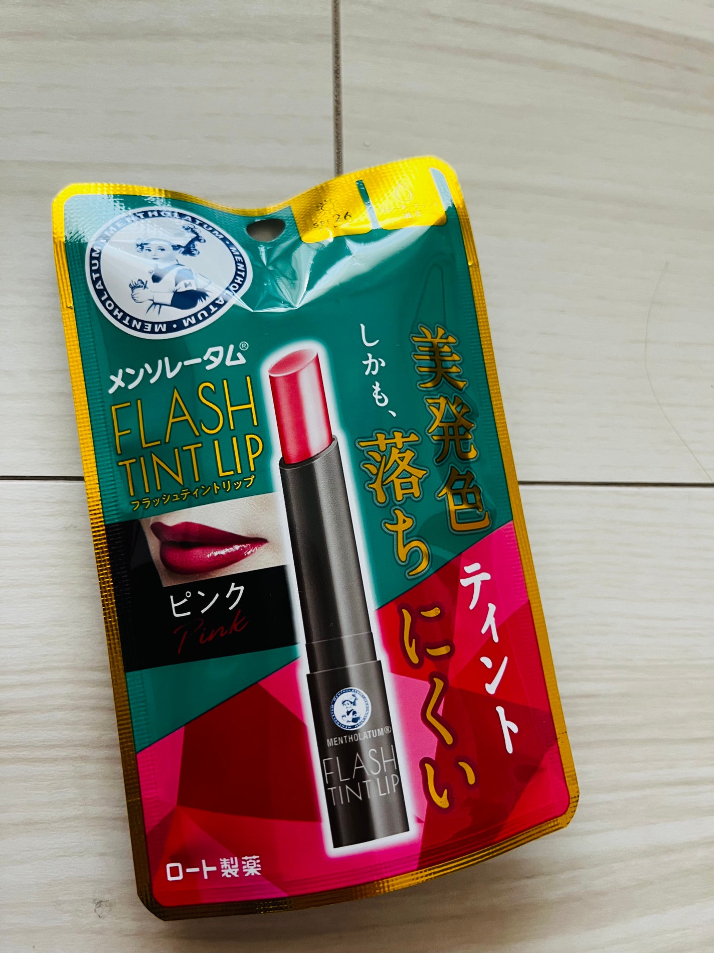 メンソレータム フラッシュティントリップ/メンソレータム/リップティントを使ったクチコミ(1枚目)