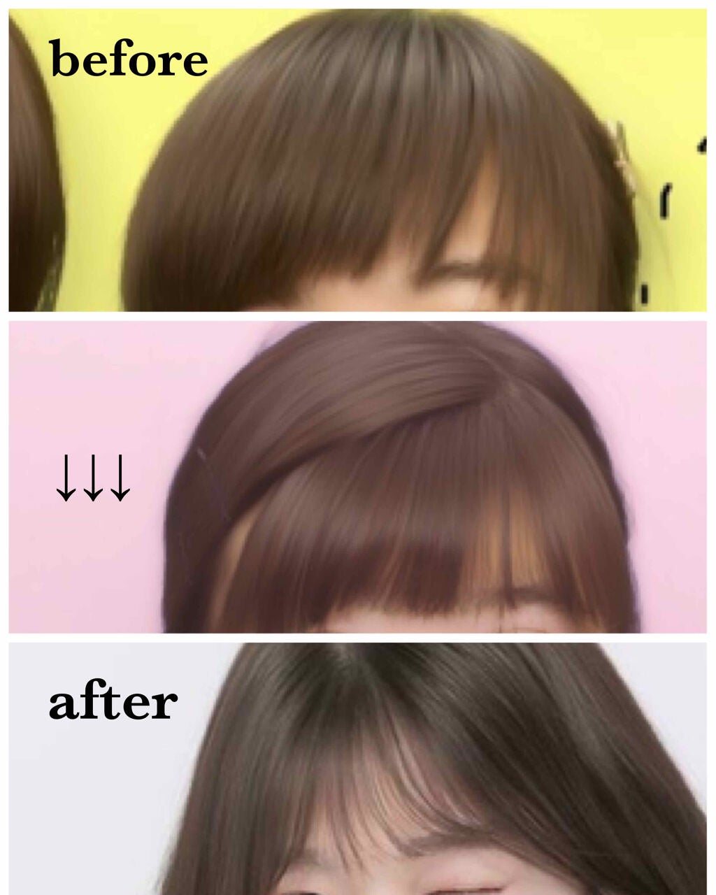 ちむちむ on LIPS 「初投稿!!!🇰🇷韓国人みたいなシースルーバングの作り方🇰🇷重す..」(2枚目)