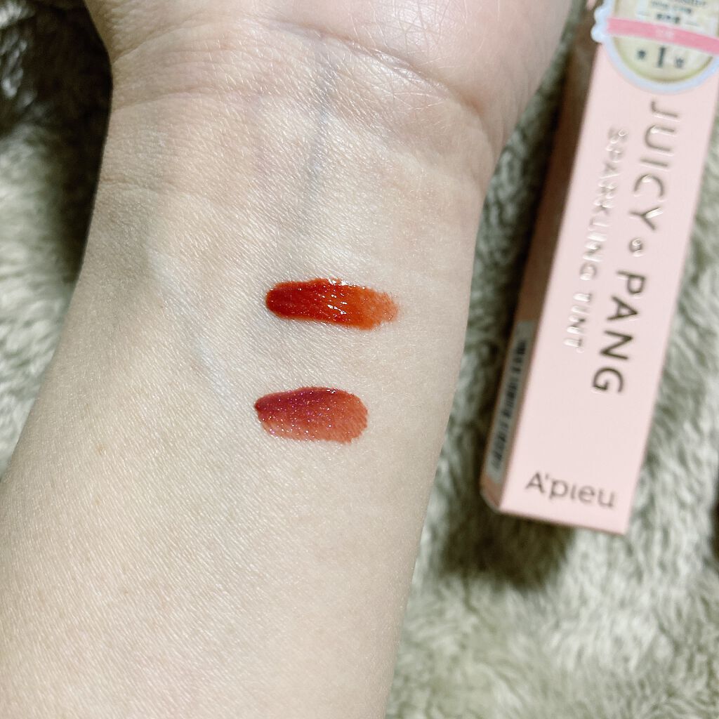 アピュー ジューシーパン スパークリングティント/A’pieu/口紅を使ったクチコミ(2枚目)