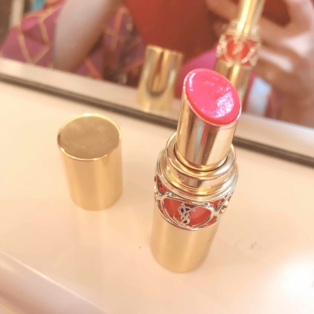 ルージュ ヴォリュプテ シャイン/YVES SAINT LAURENT BEAUTE/口紅を使ったクチコミ(1枚目)