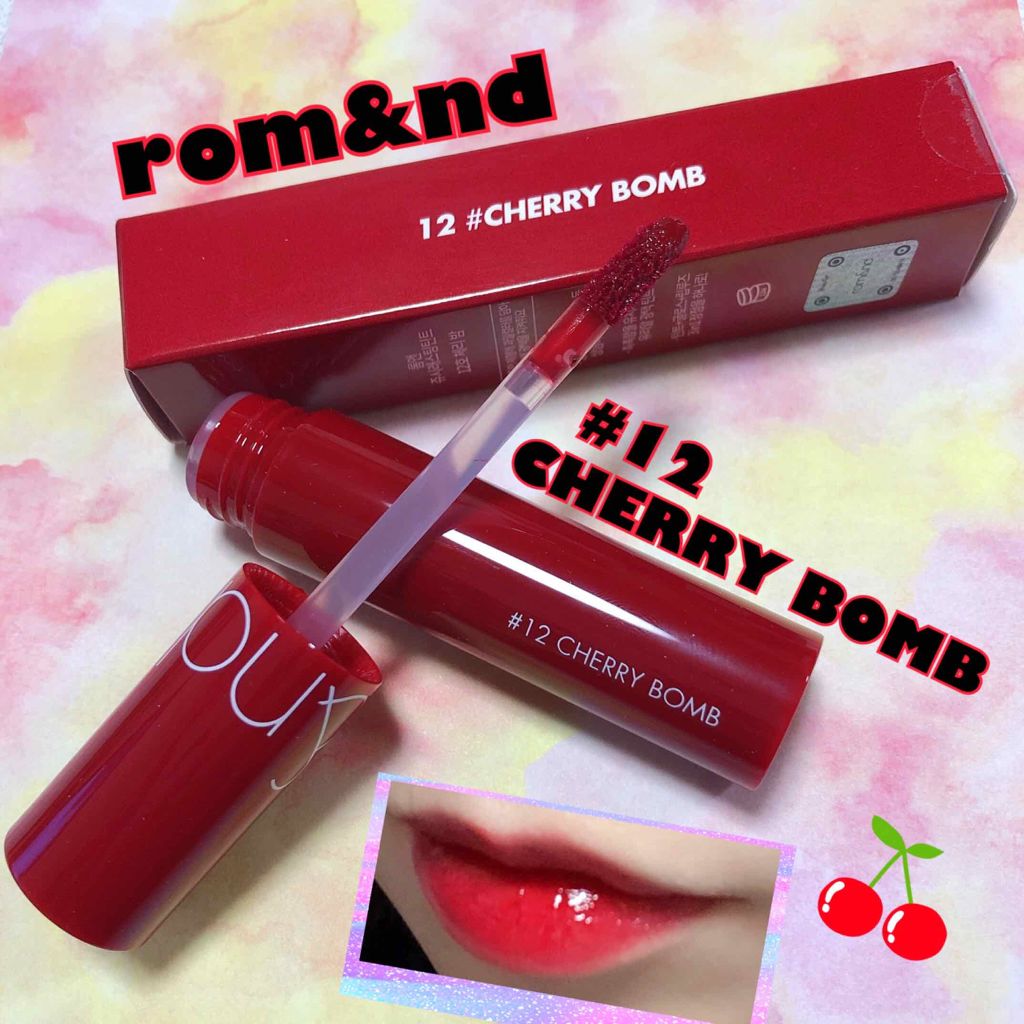 ジューシーラスティングティント/rom&nd/リップティントを使ったクチコミ（1枚目）