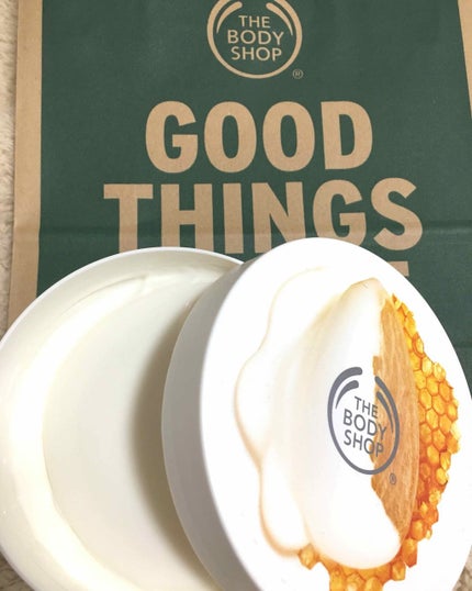 ボディバター アーモンドミルク&ハニー/THE BODY SHOP/ボディクリームを使ったクチコミ(1枚目)