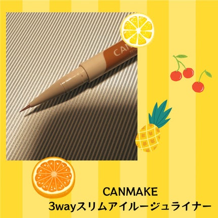 3wayスリムアイルージュライナー/キャンメイク/リキッドアイライナーを使ったクチコミ(1枚目)