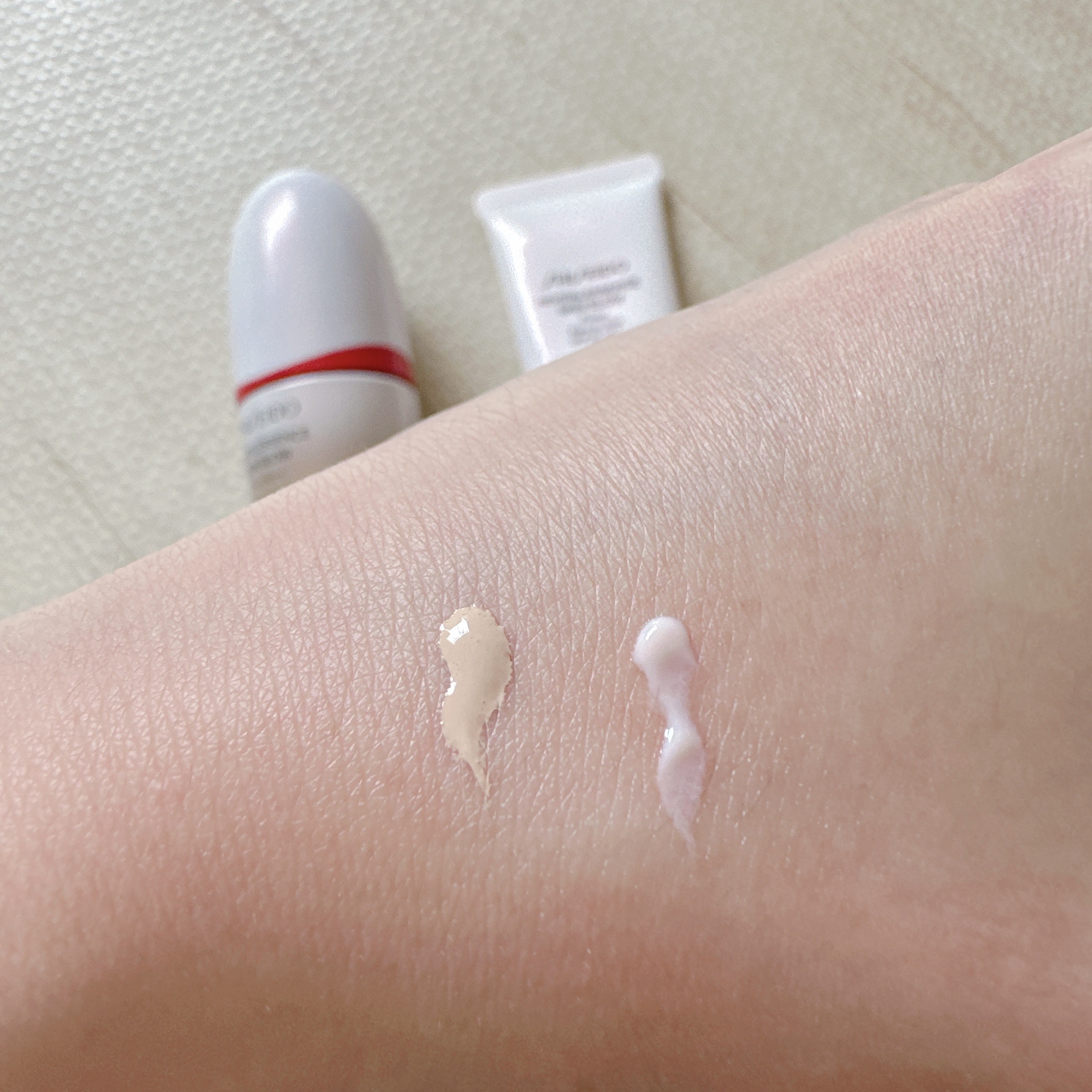 エッセンス スキングロウ ファンデーション/SHISEIDO/リキッドファンデーションを使ったクチコミ（3枚目）