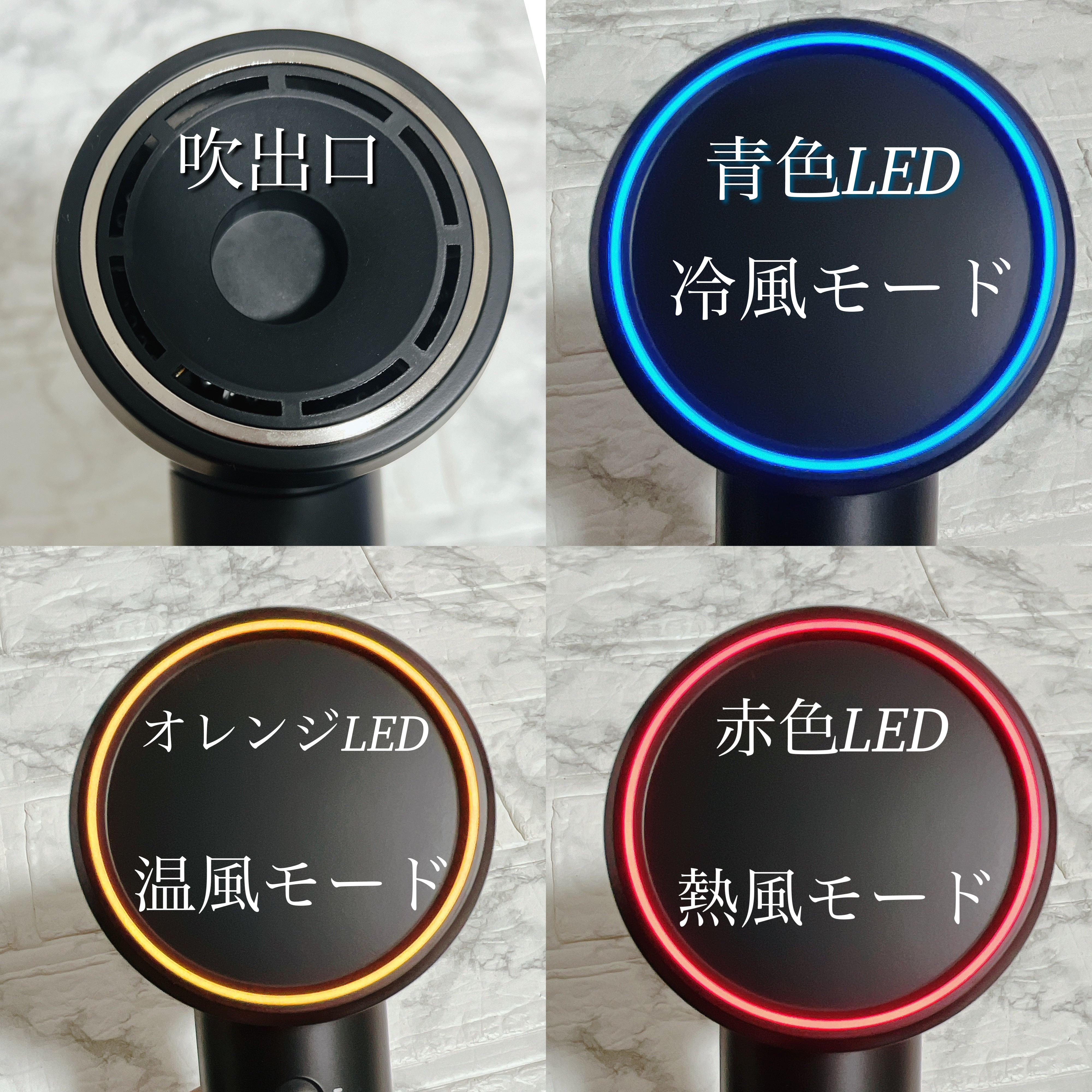 ダブルケアドライヤー ブラック/ANLAN/ドライヤーを使ったクチコミ（2枚目）