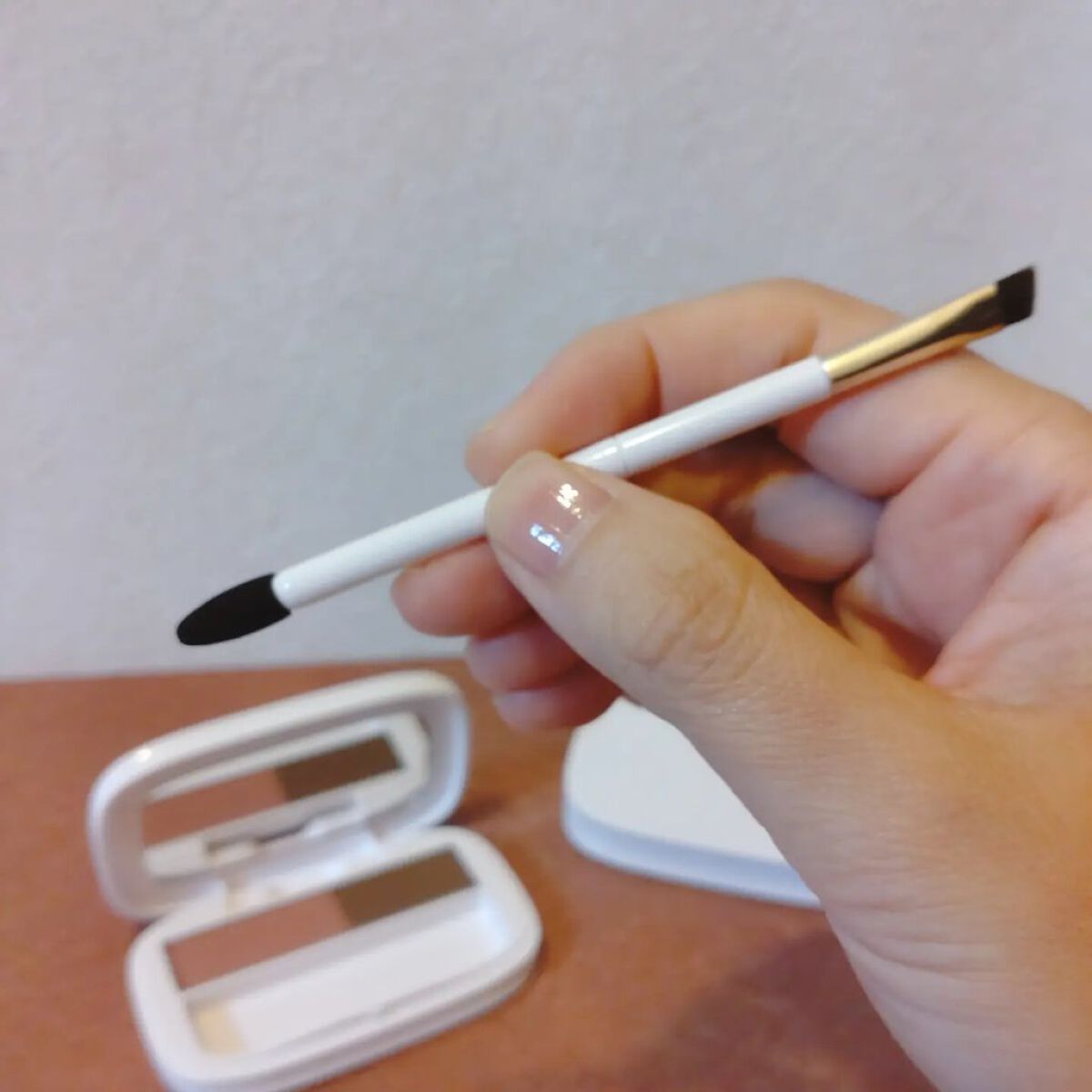 パウダーアイブロウ PB ピンクブラウン/media luxe/パウダーアイブロウを使ったクチコミ（3枚目）