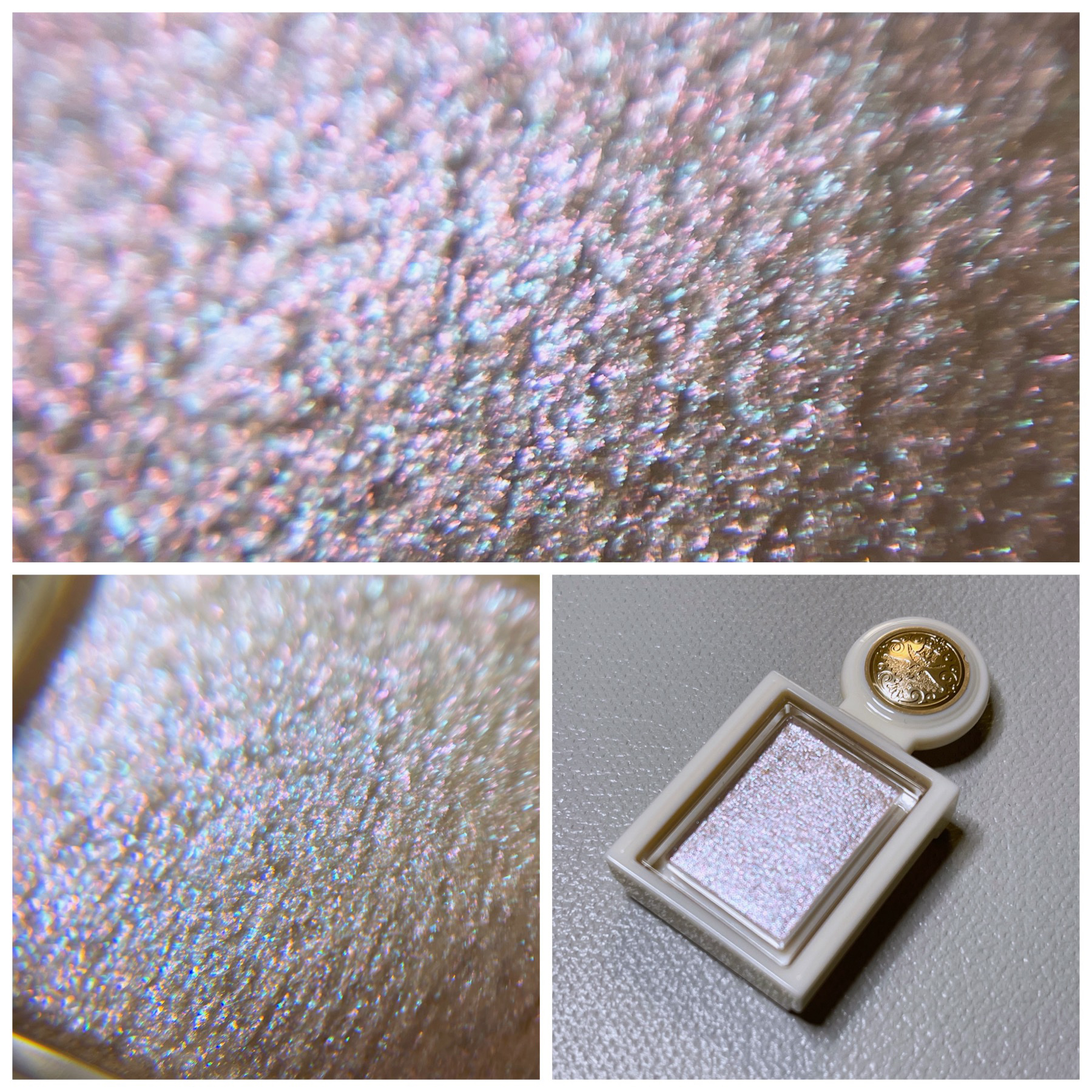 シャドーカスタマイズ　（ブリリアントグリッター） WT901（くすだま）/MAJOLICA MAJORCA/グリッターを使ったクチコミ（3枚目）