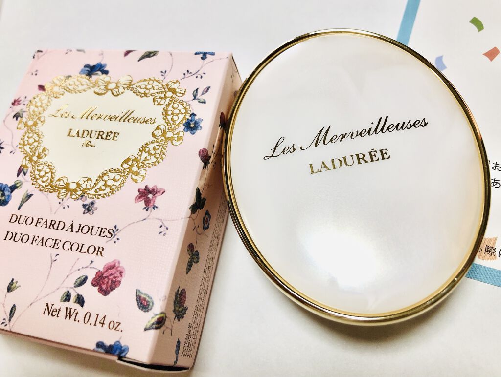 デュオ フェイスカラー 02 Noemie （ノエミ）/レ・メルヴェイユーズ ラデュレ/プレストパウダーを使ったクチコミ（2枚目）
