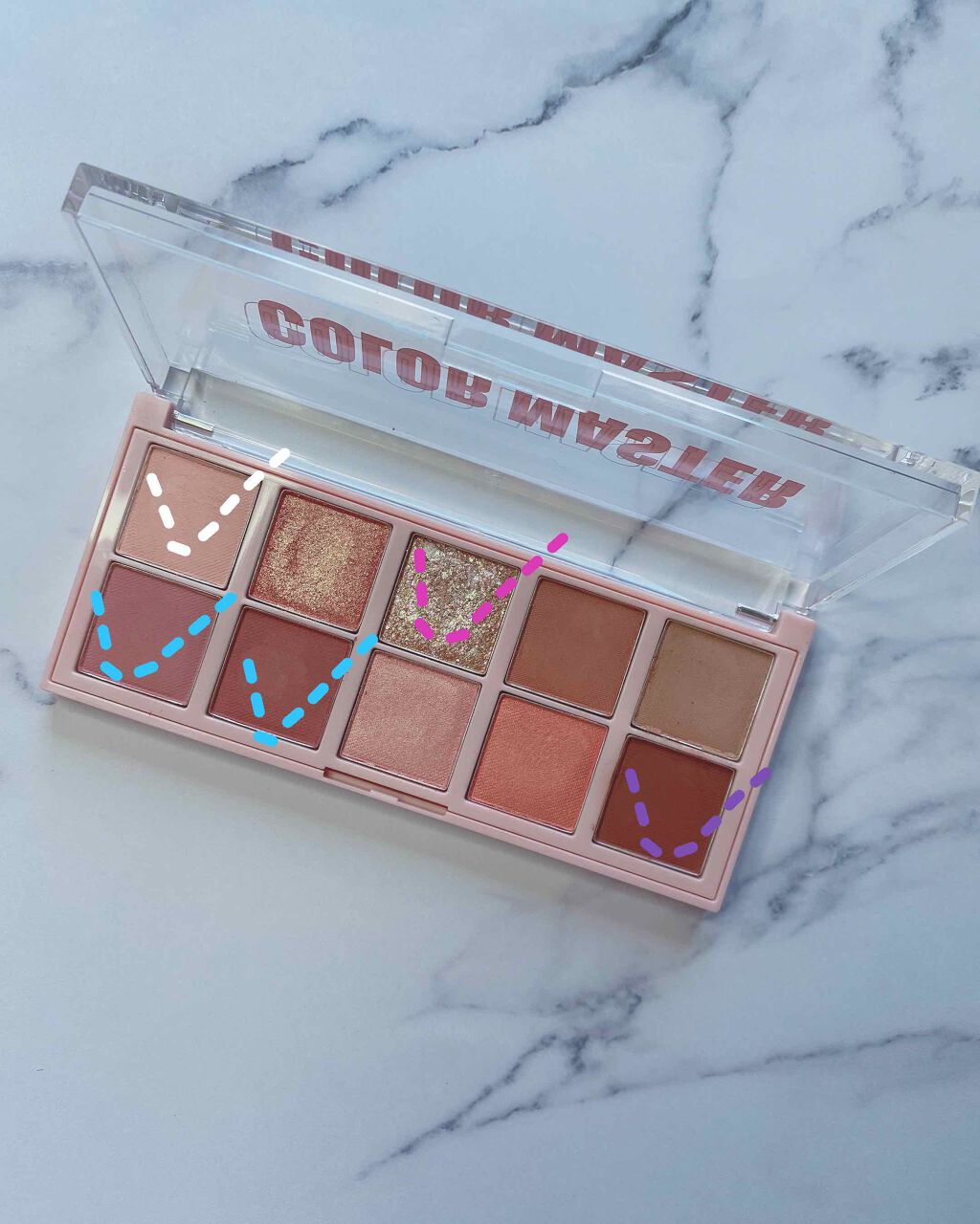 カラー マスター シャドウ パレット /the SAEM/アイシャドウパレットを使ったクチコミ(4枚目)