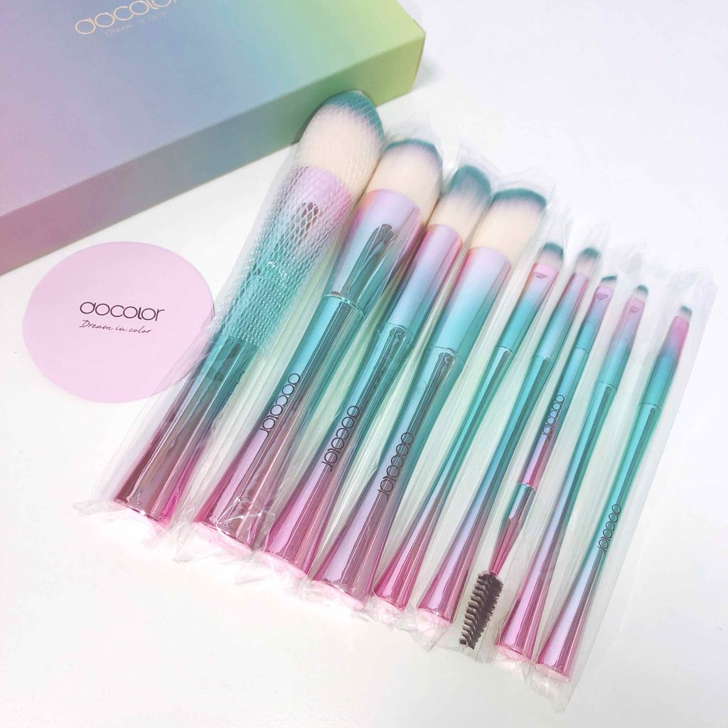 ゆず汰 on LIPS 「【贈りモノに最適】OUBEATYメイクブラシ9本セット¥9,9..」(2枚目)