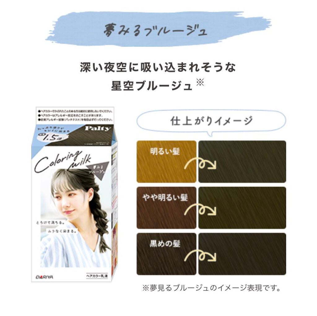 カラーリングミルク【旧】/パルティ/ヘアカラーを使ったクチコミ(1枚目)