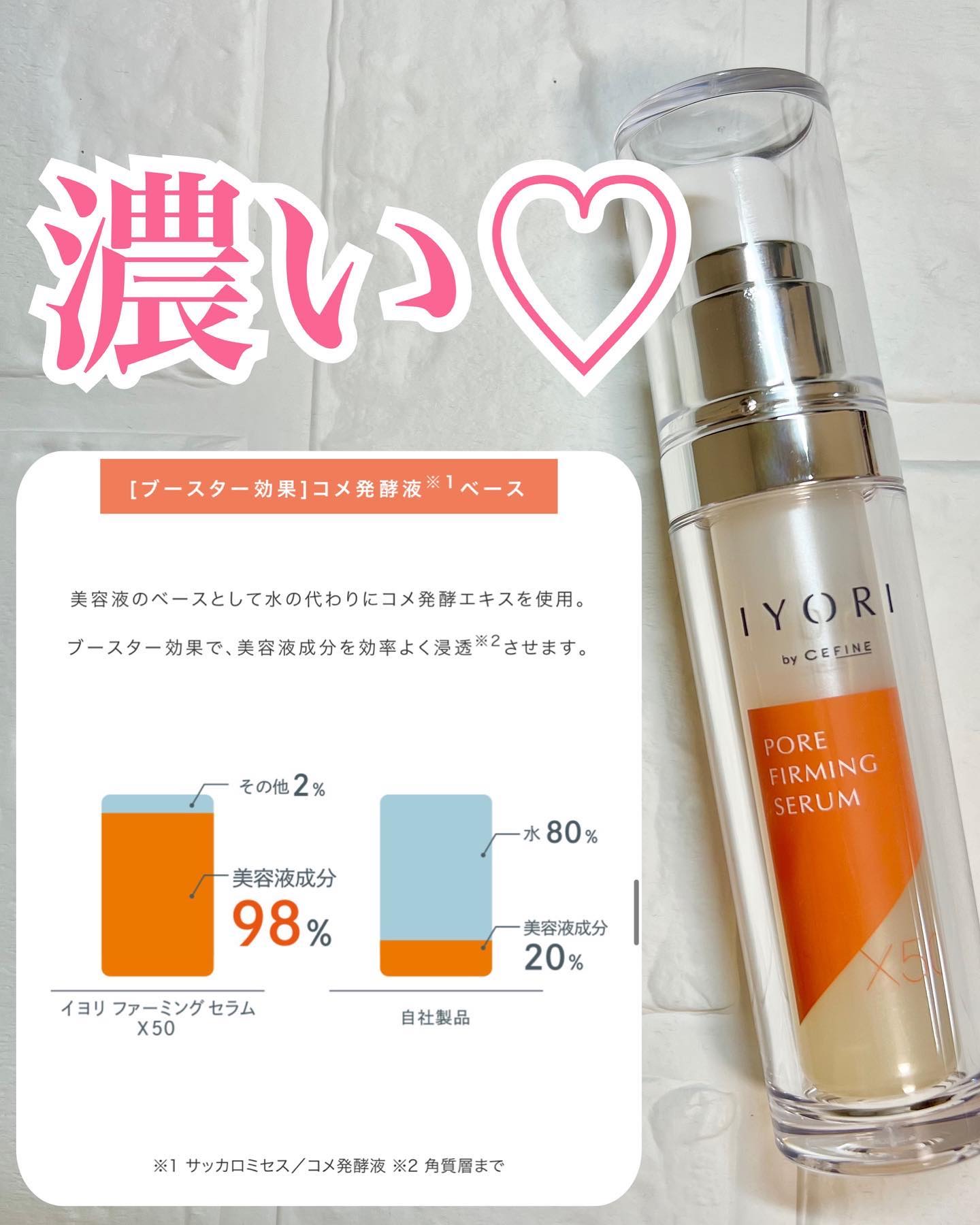ファーミングセラム X50/IYORI/美容液を使ったクチコミ（2枚目）