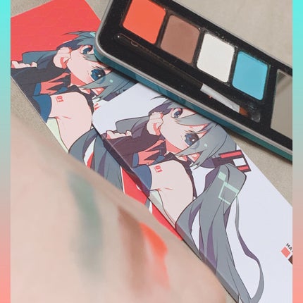 初音ミクコスメシリーズ  アイシャドウ/cosme play/アイシャドウパレットを使ったクチコミ(2枚目)