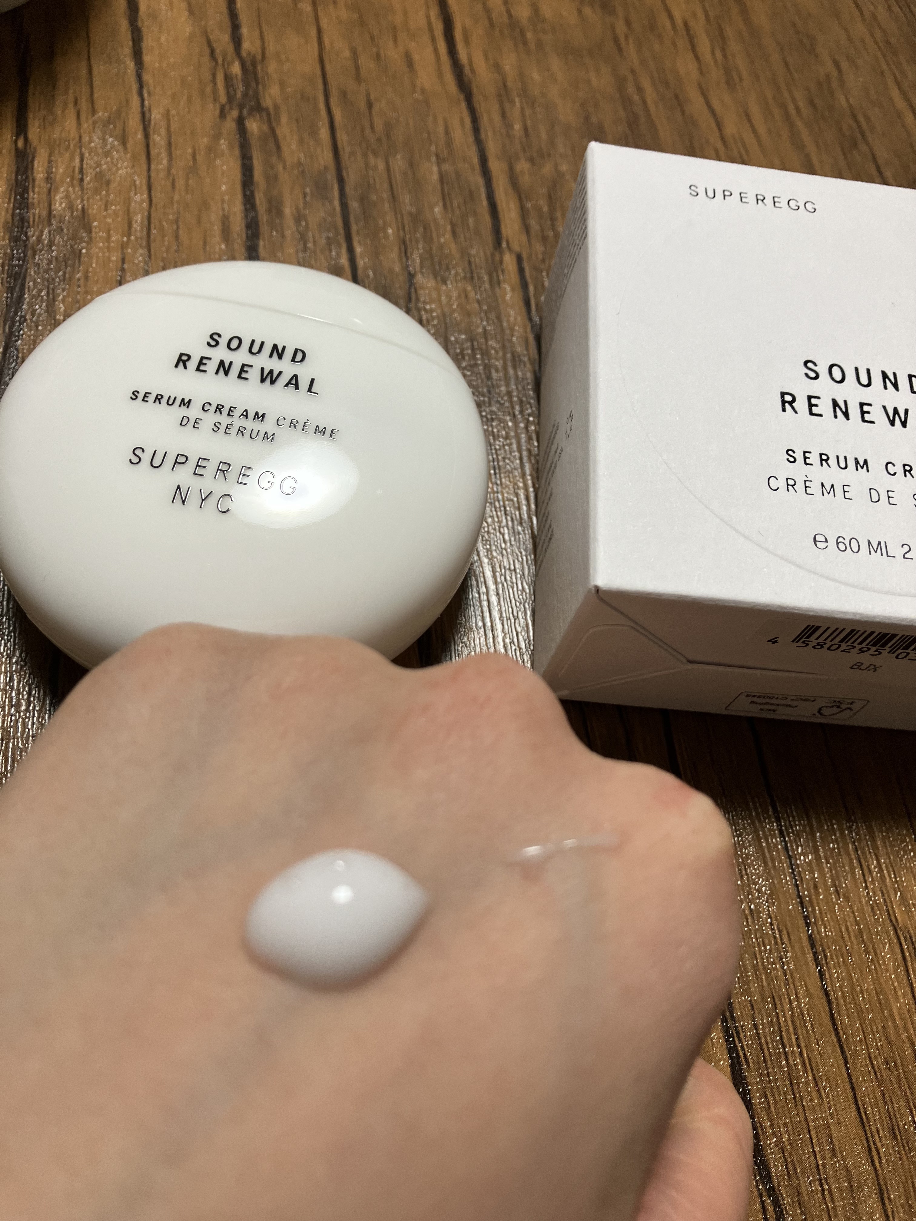 サウンド リニューアル セラムクリーム/SUPEREGG /フェイスクリームを使ったクチコミ（2枚目）