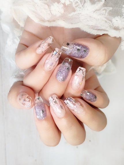 セミキュアジェルネイル(ハンド)/ohora/ネイルシールを使ったクチコミ(1枚目)