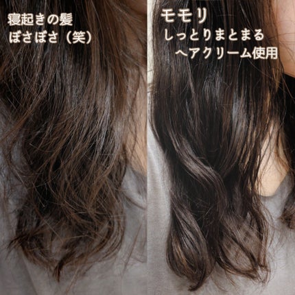 しっとりまとまるヘアクリーム /モモリ/ヘアミルクを使ったクチコミ(3枚目)