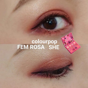 Fem Rosa Karrueche - Pressed Powder Shadow Palette - She/ColourPop/アイシャドウパレットを使ったクチコミ（1枚目）