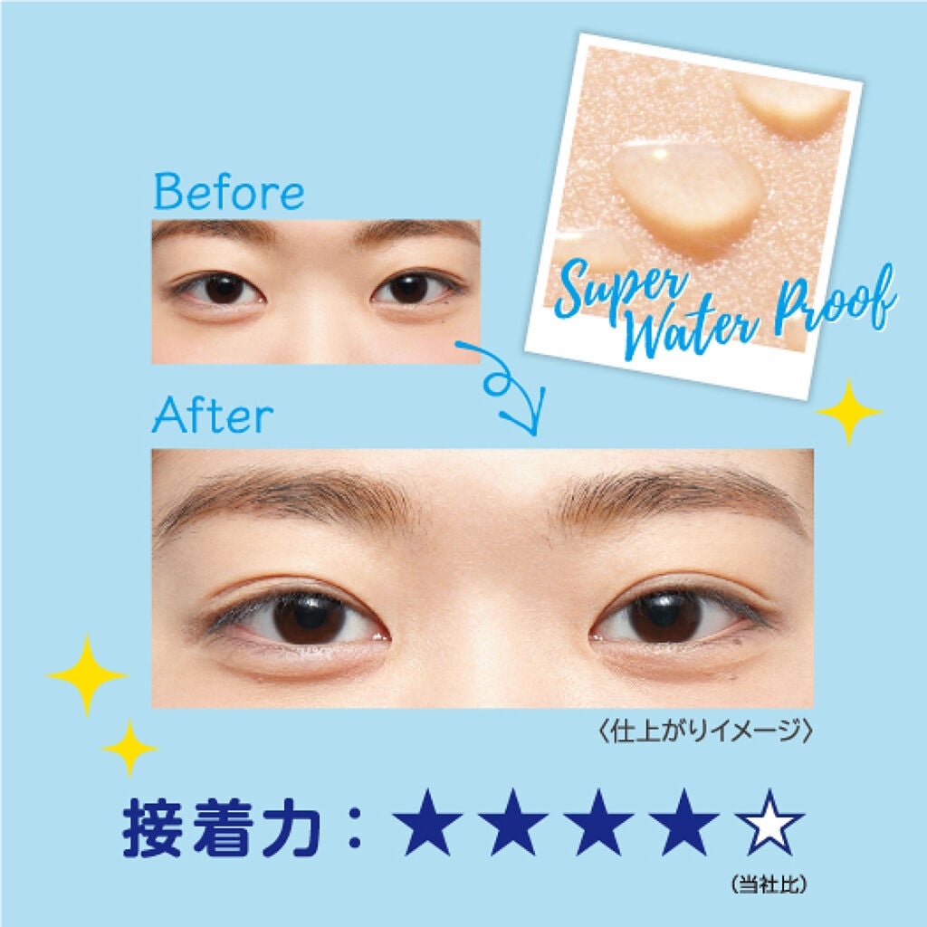 アイトーク スーパーウォータープルーフ/アイトーク/二重まぶた用アイテムを使ったクチコミ(3枚目)