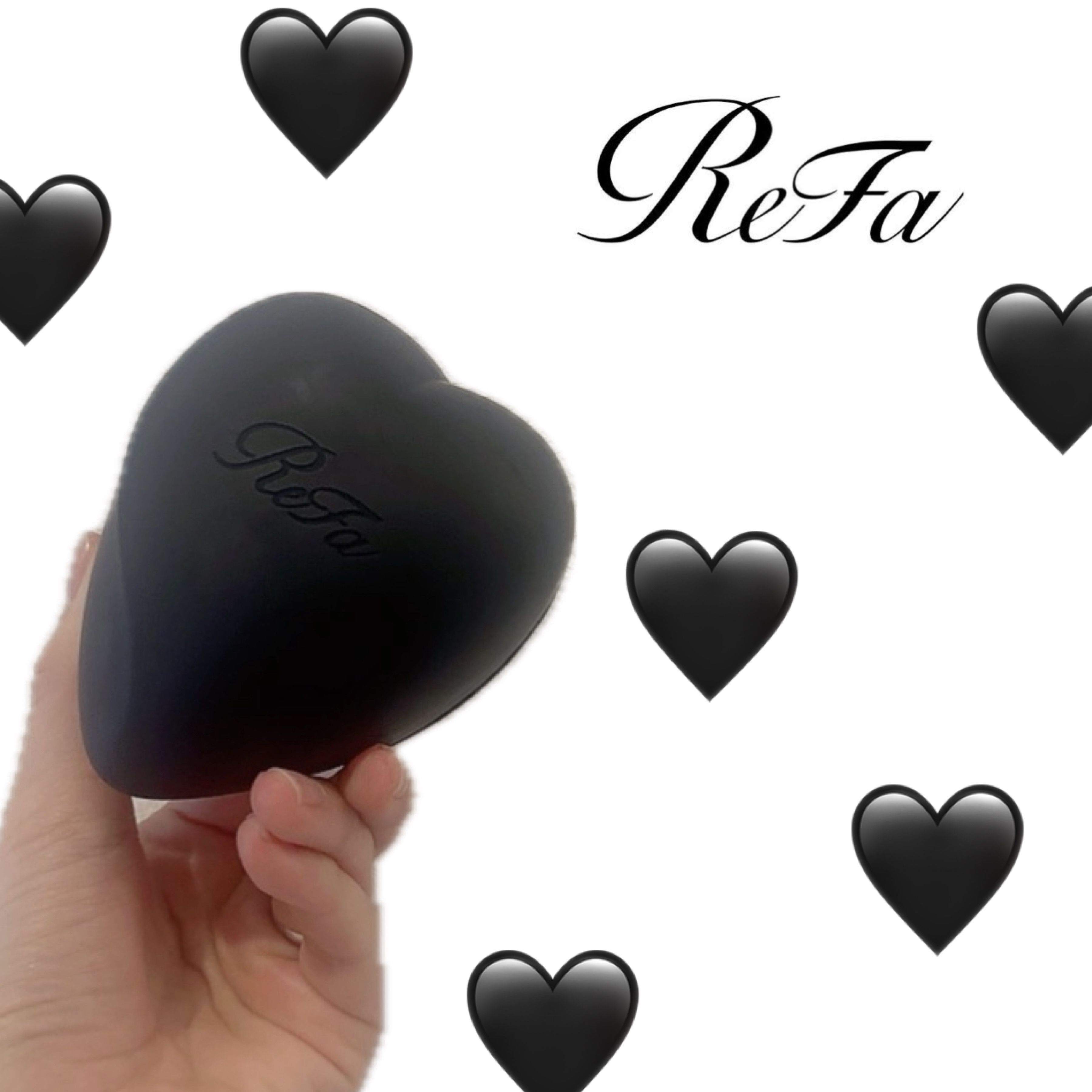 リファ ハートブラシ | Mat Black（マットブラック） ReFa