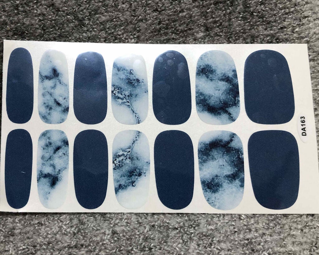 ネイルシール/Qoo10/ネイルシールを使ったクチコミ(1枚目)